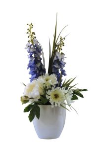 Blue Delphinium & Peony