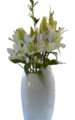 Tiger Lilies in Slanted Vase
