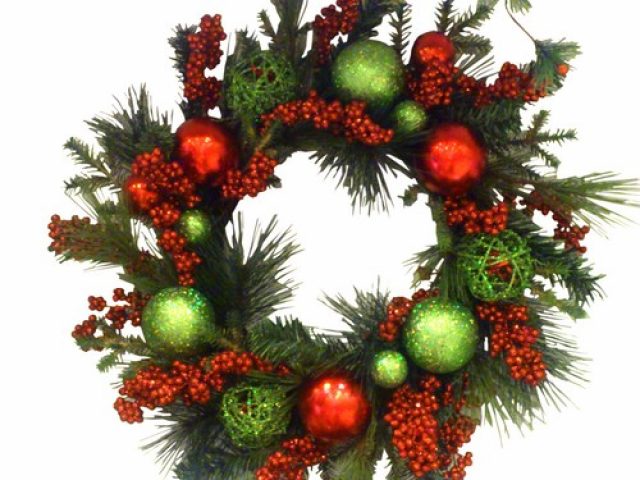 Silk Christmas Trees, Wreaths and Decorations