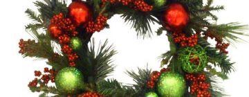 Silk Christmas Trees, Wreaths and Decorations